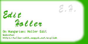 edit holler business card